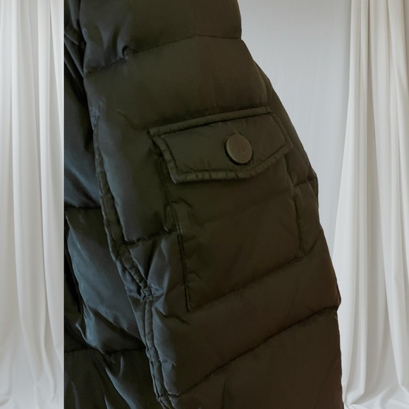 Girls black sz large full length down puffer coat. - Picture 3 of 3